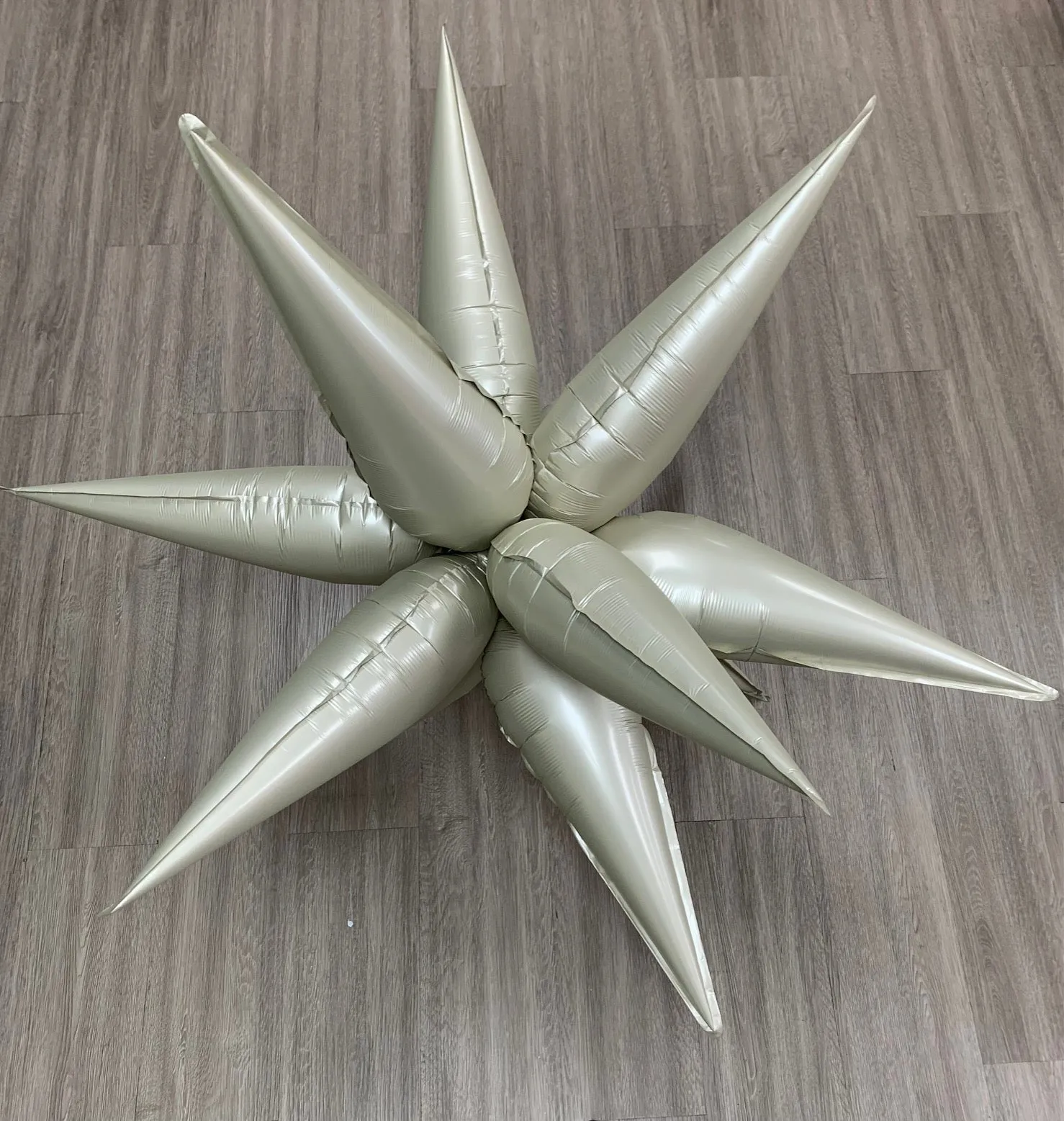 26"  Milky White Big  Explosion Star balloons, Foil Balloon, 12pcs