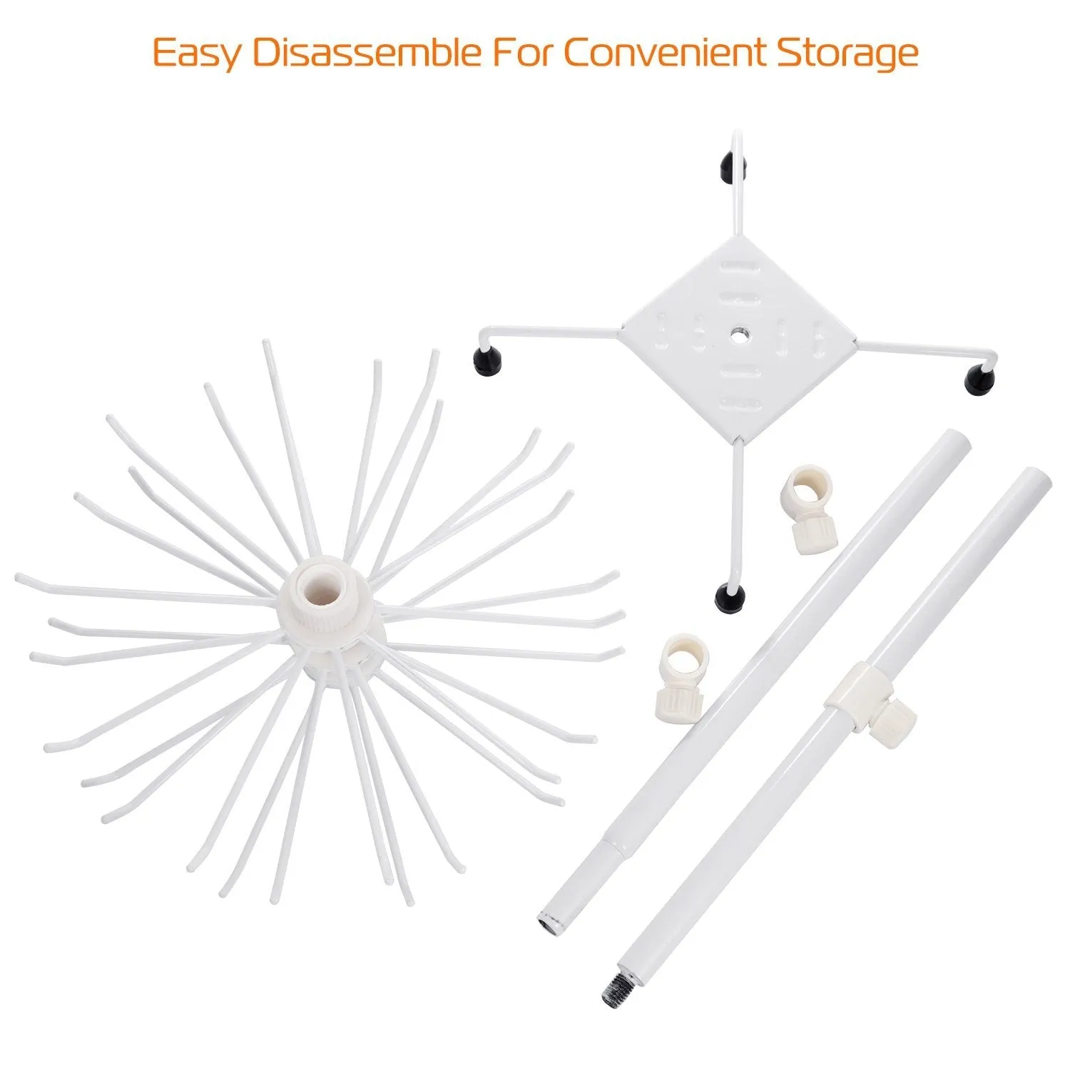 3-Tier Metal Jewelry Rack 30-Hook Necklaces Bracelets Display Stand