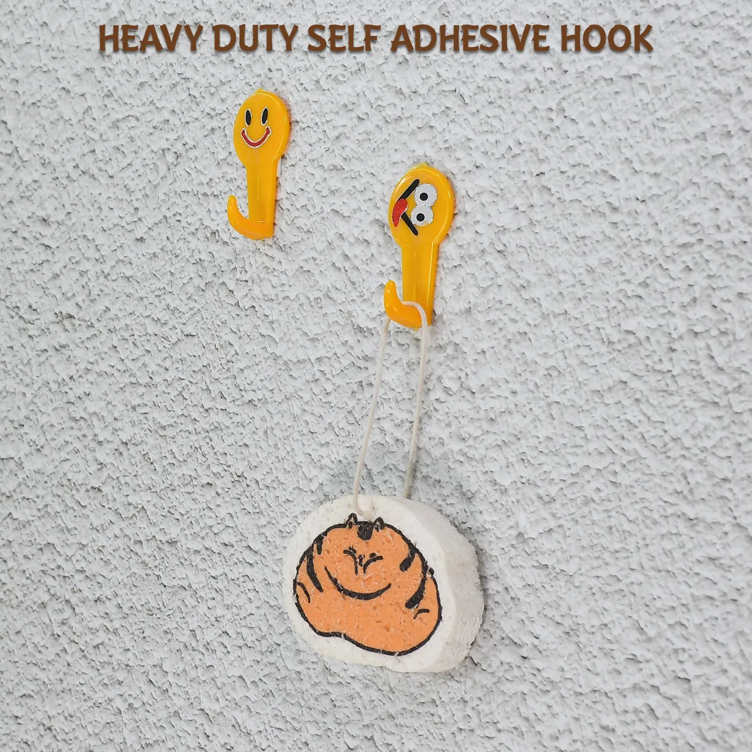4984 4 PC ADHESIVE HOOK FOR HOLDING STUFFS,KEY AND OTHER ITEMS