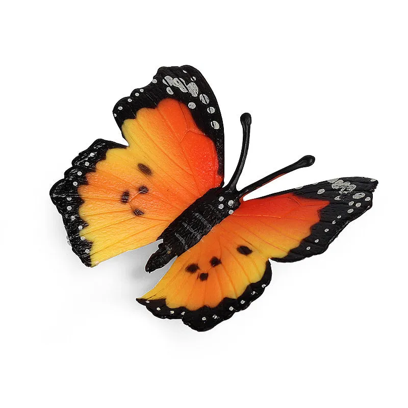 4pcs/Set Butterfly Model Simulation Animals and Insects Model Toy Decoration Scene Ornaments Hand-Made