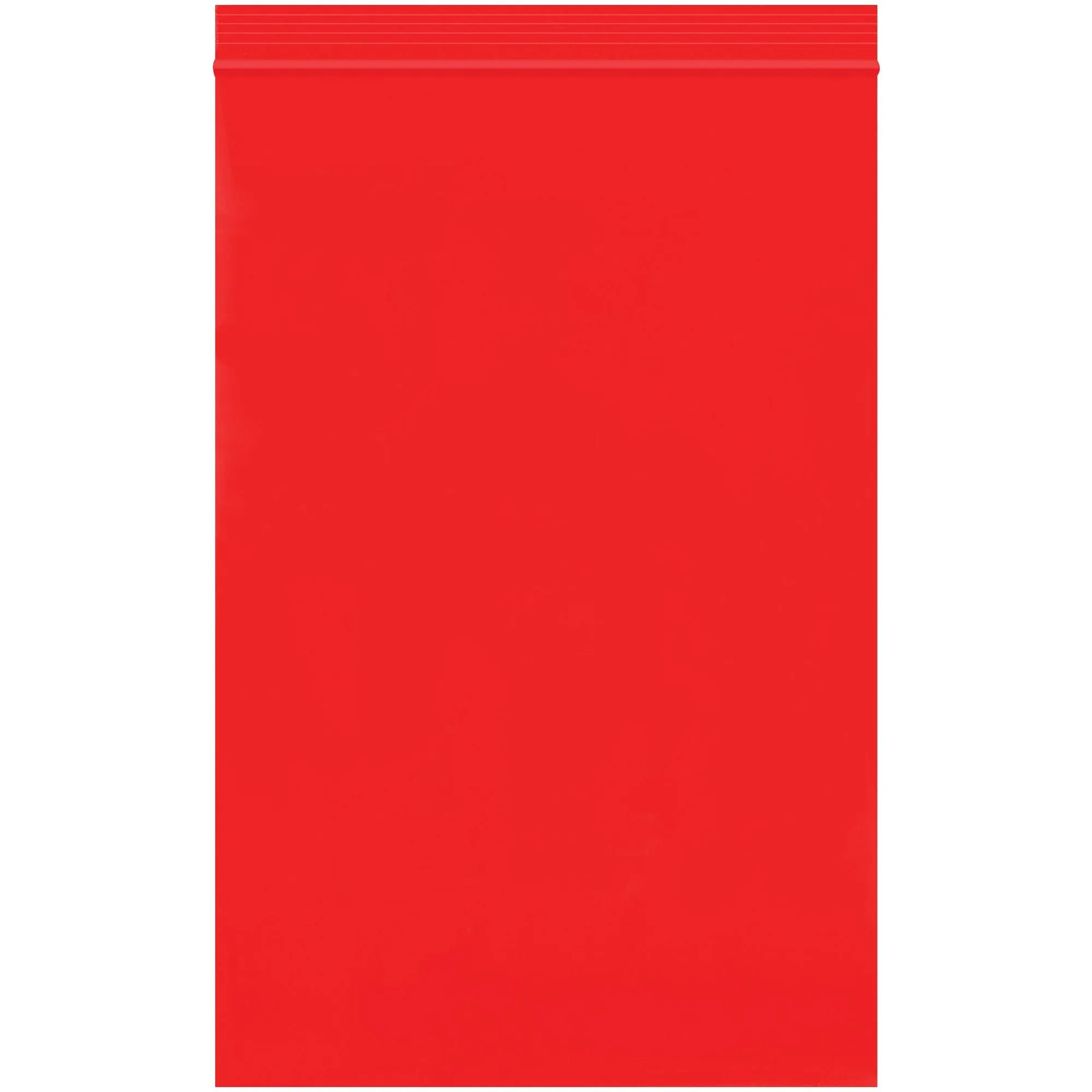 6 x 9" - 2 Mil Red Reclosable Poly Bags