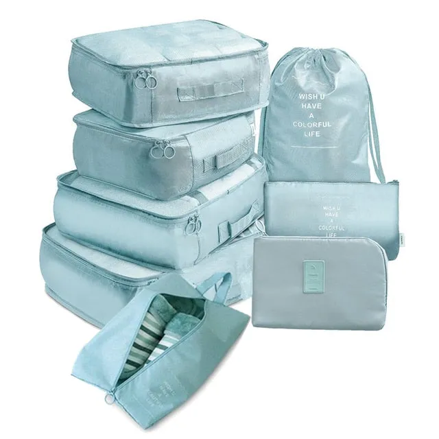 8Pcs/set Large Capacity Travel Organizer