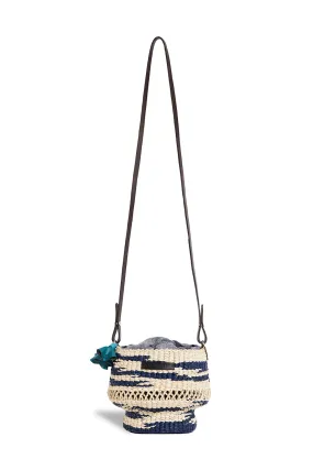A A K S Baw Pot Wavy Leather-Trimmed Mini Bucket Bag
