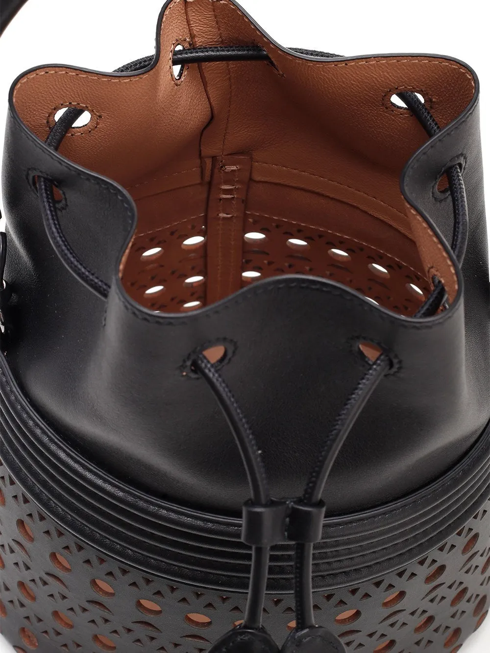 Alaïa Corset Drawstring Bucket Bag