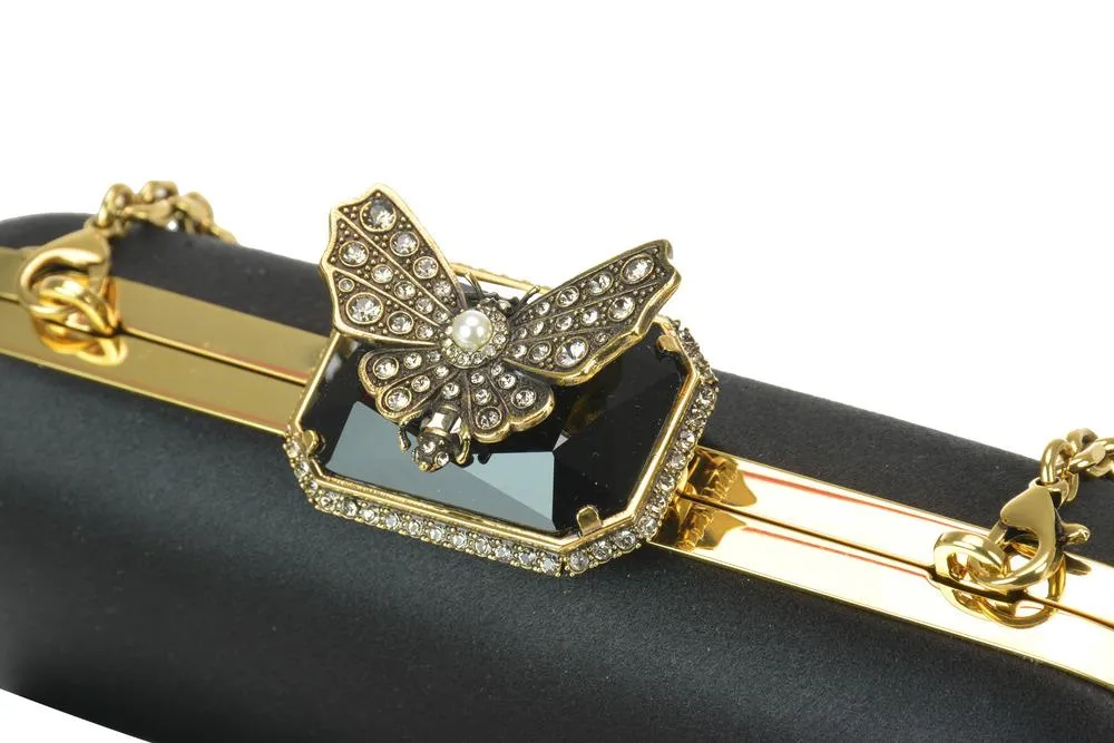 Alexander McQueen Butterfly Box Clutch Bag