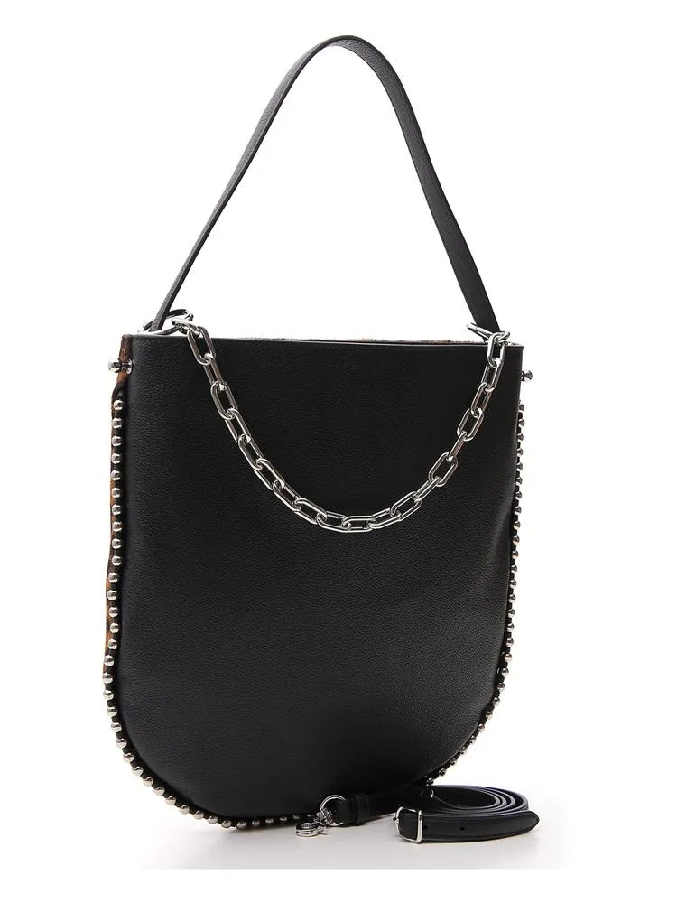 Alexander Wang Leopard Print Chain Shoulder Bag