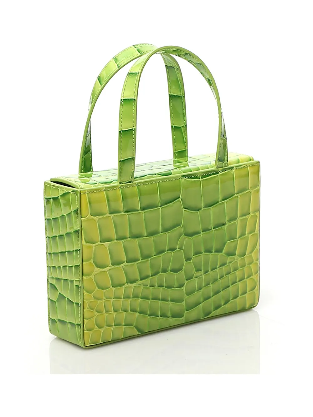 Amina Muaddi Amina Giorgia Embossed Tote Bag
