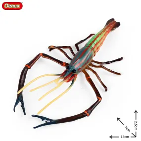 Animal Model Children's Educational Toys Simulation Shrimp Marine Biological Model Roche Shrimp White Feet Shrimp Teaching Toys