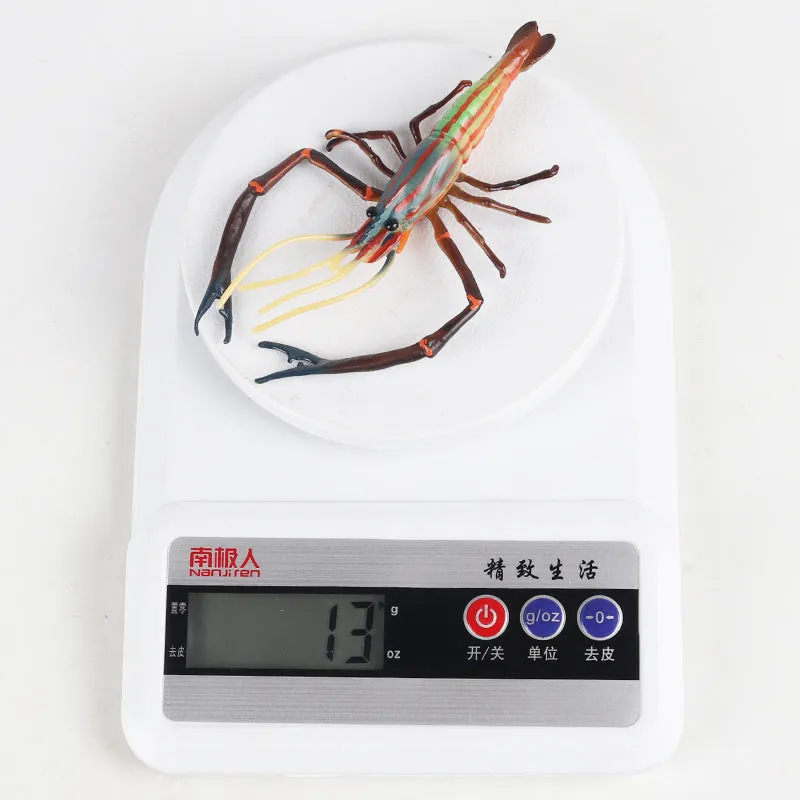 Animal Model Children's Educational Toys Simulation Shrimp Marine Biological Model Roche Shrimp White Feet Shrimp Teaching Toys