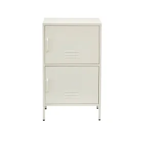 ArtissIn Double Storage Cabinet Shelf Organizer Bedroom White