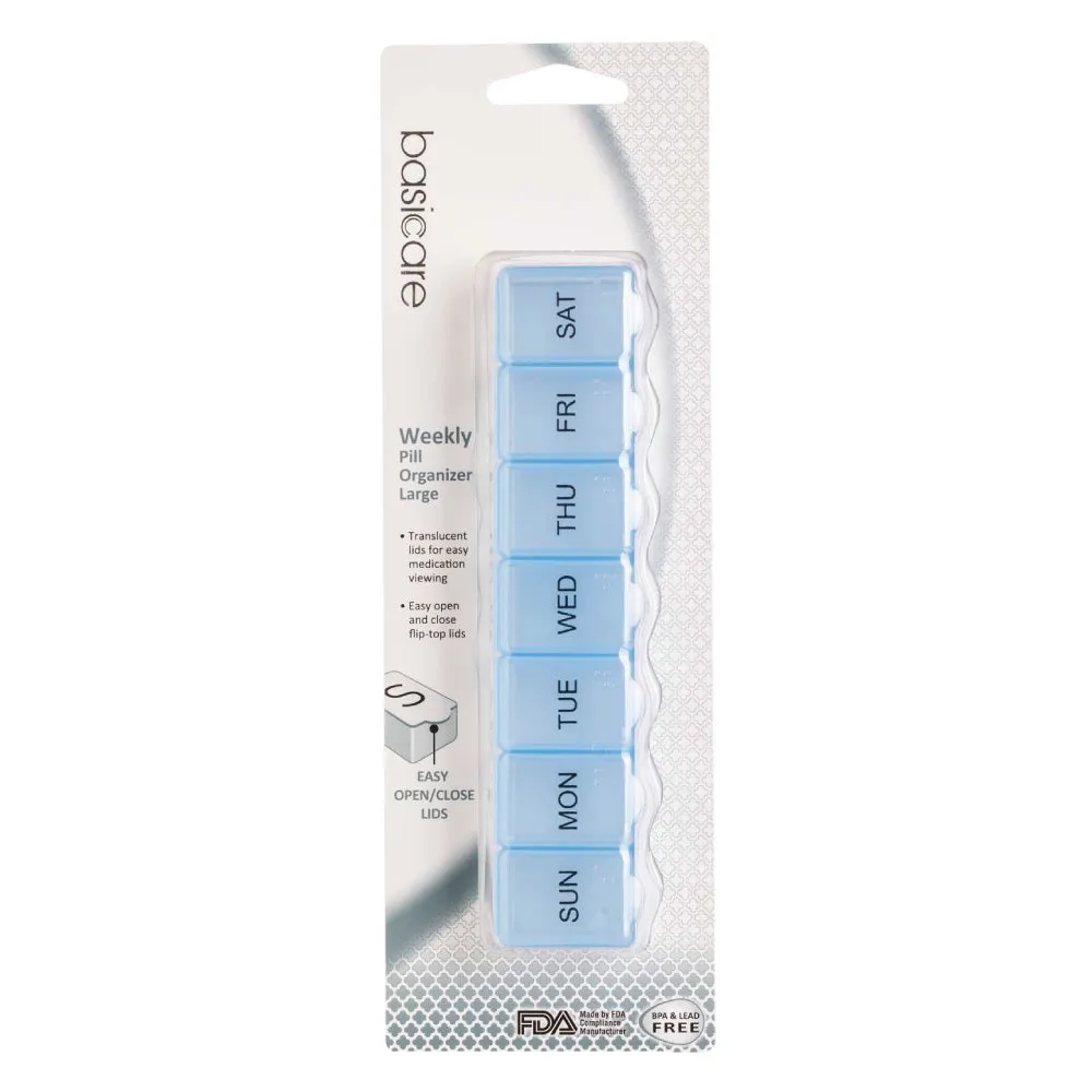 Basic Care Weekly Pill Organizer-Large
