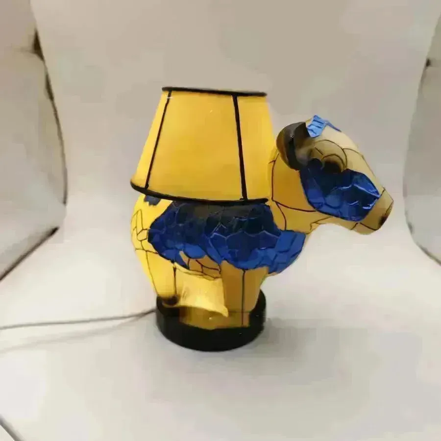 Beautiful Cow Table Lamp Bedside Table Lamp With USB Bedside Lamp For Living Room Bedroom Dormitory Bra Ornament