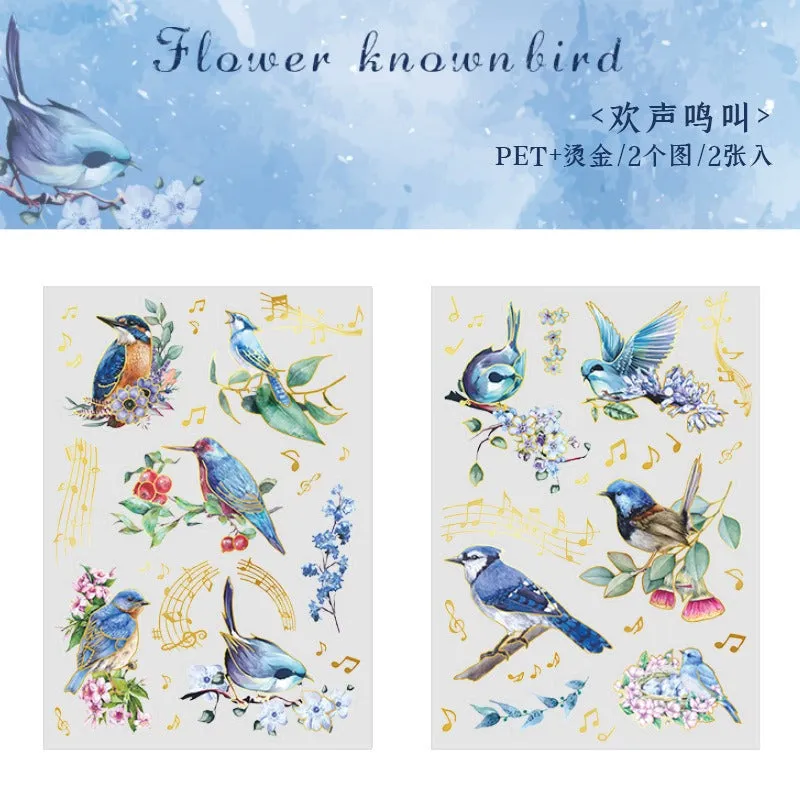 Beautiful Day Bird Series PET Sticker Pack