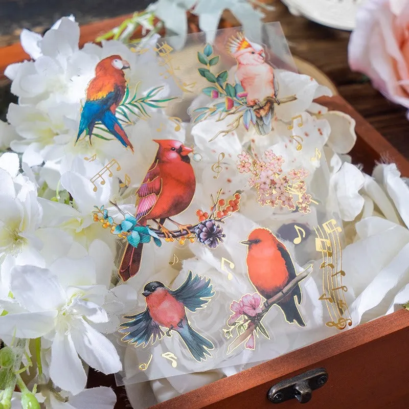 Beautiful Day Bird Series PET Sticker Pack