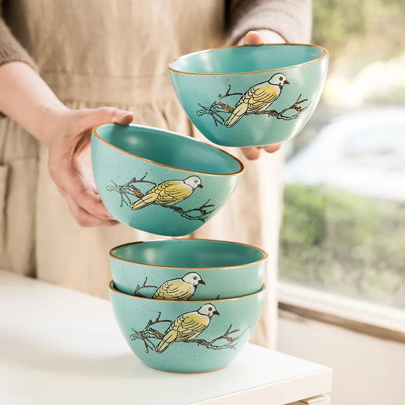 Bird Hand Painted Bowl