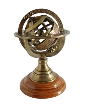 Brass Antique Style Brass Armillary Sphere Astrolabe Nautical Marine Tabletop