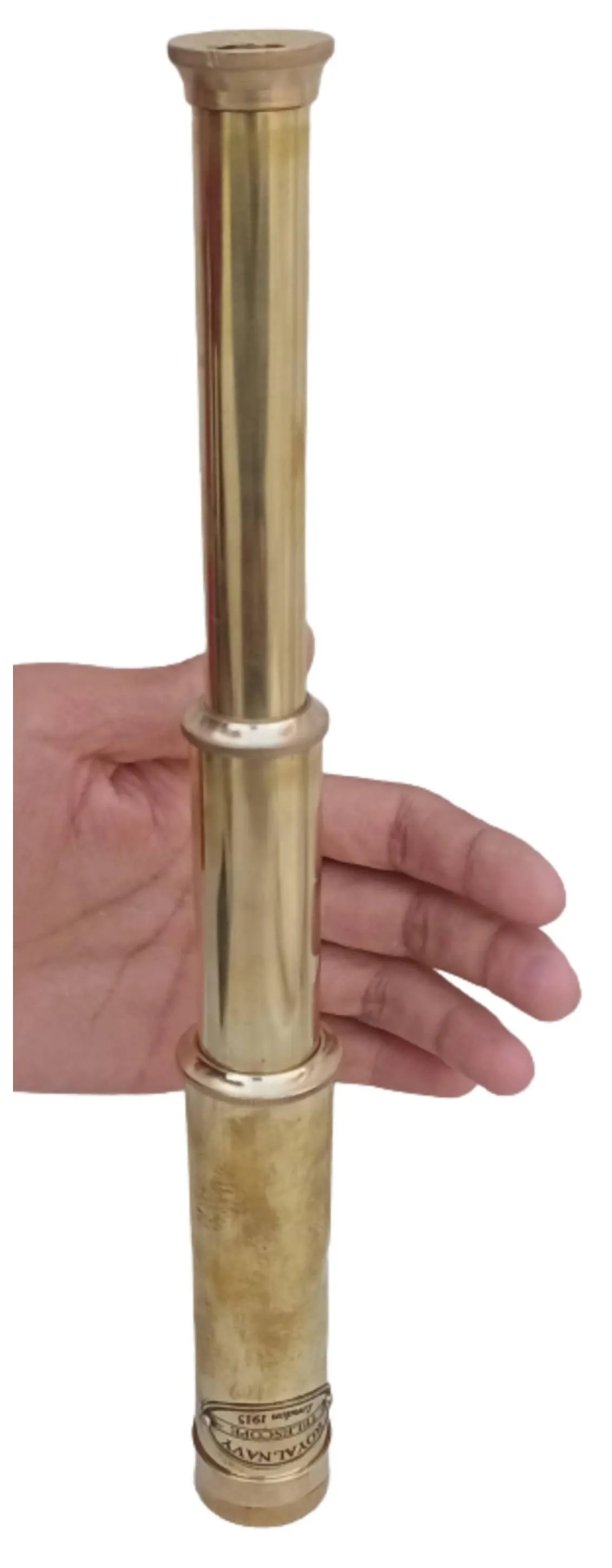 Brass Telescope with Solid Wood Box Handmade Brass Telescope with Lens Cover