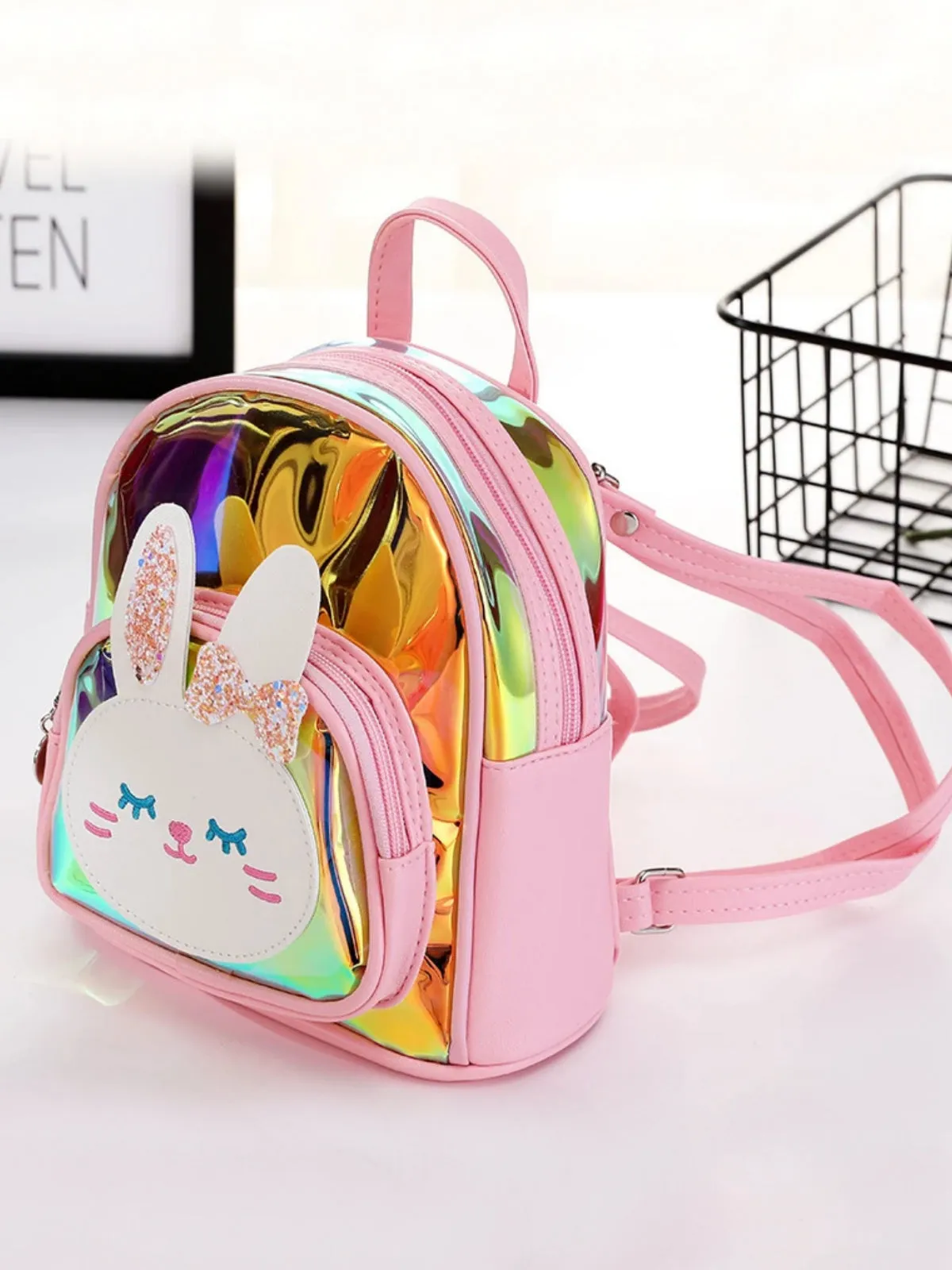 Bright Minds Bunny Ears Metallic Backpack
