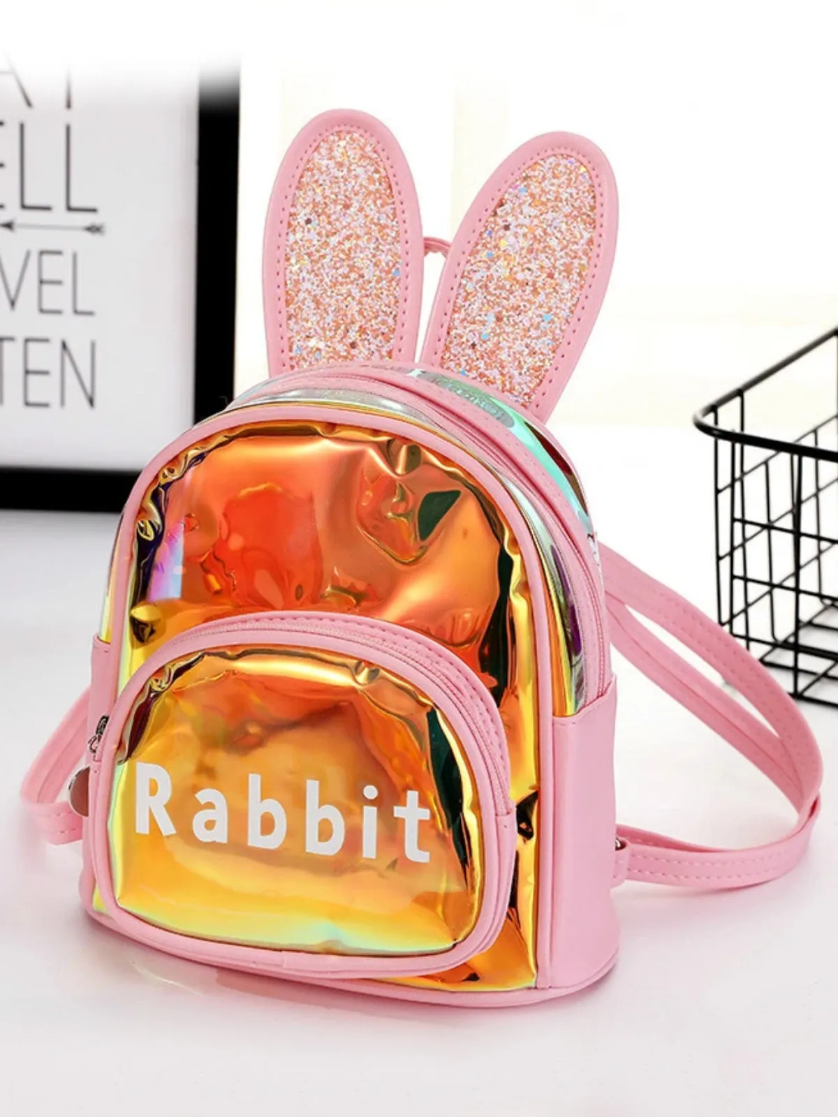 Bright Minds Bunny Ears Metallic Backpack