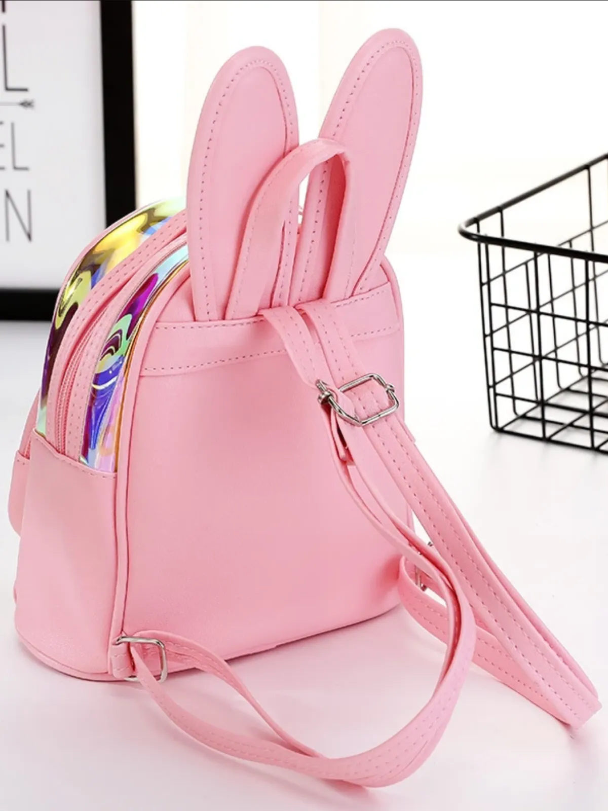 Bright Minds Bunny Ears Metallic Backpack