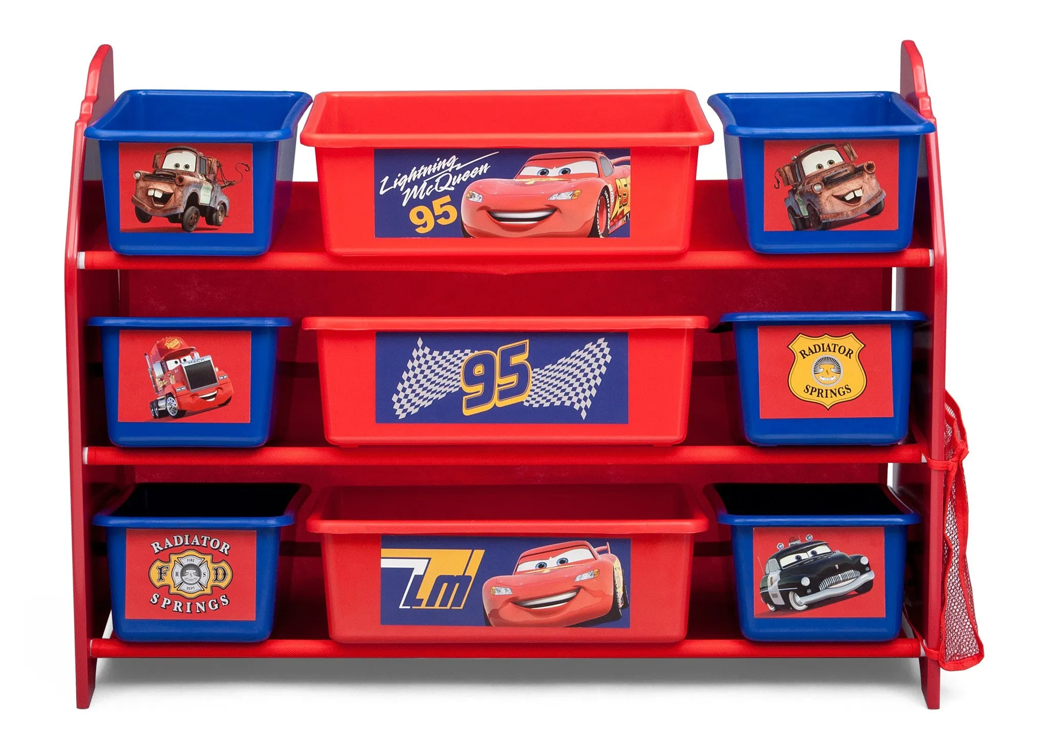 Cars Plastic 9 Bin Organizer