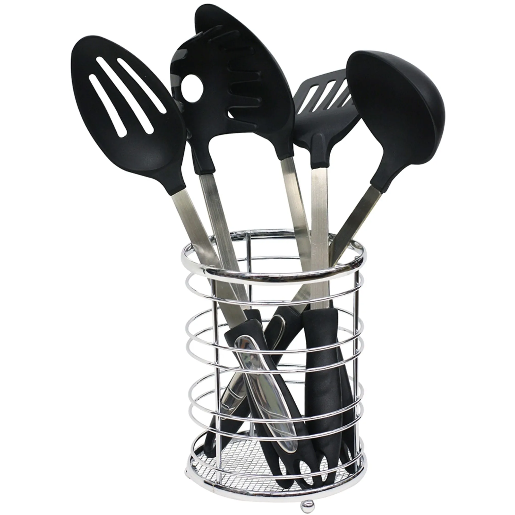 Chrome Plated Steel Cutlery Holder