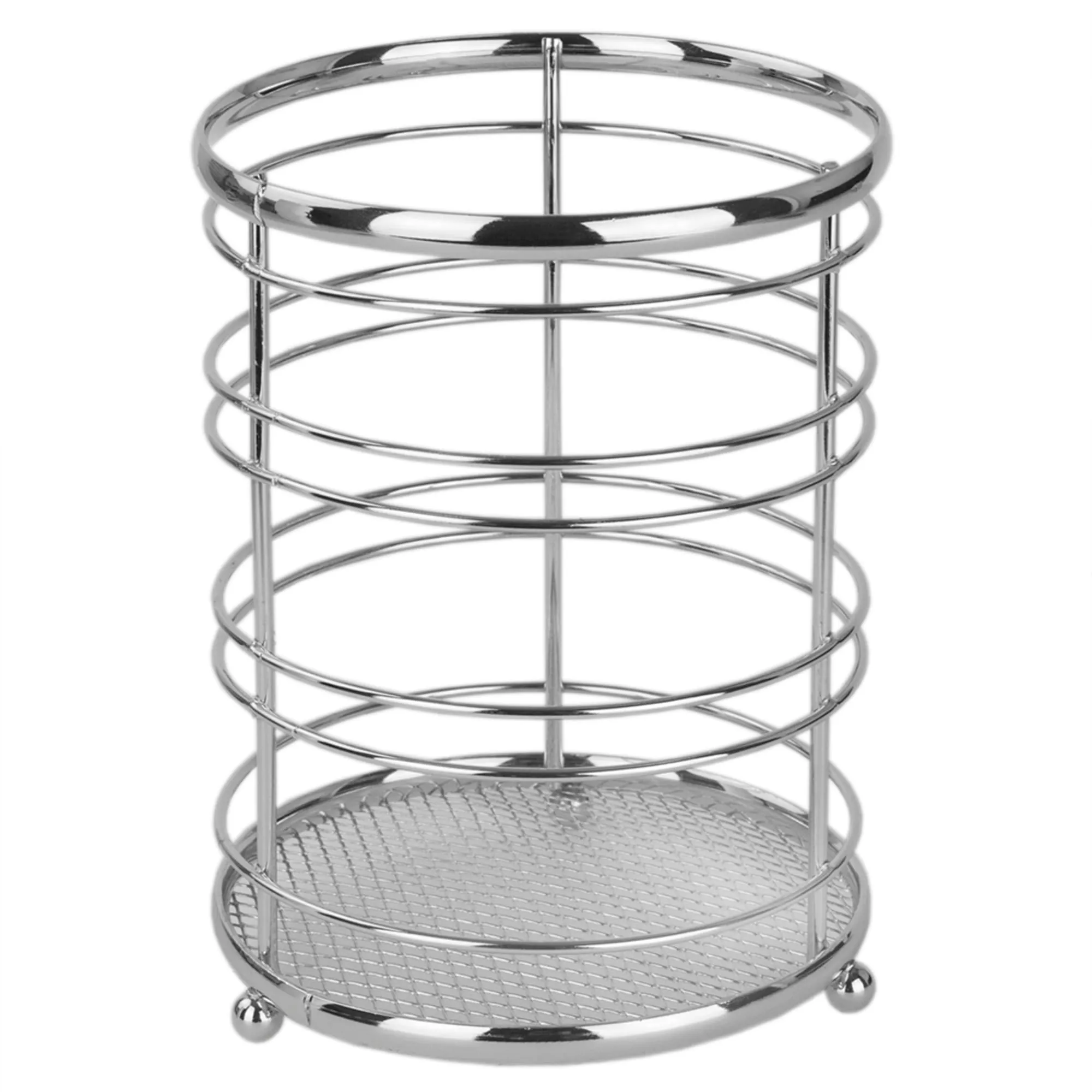 Chrome Plated Steel Cutlery Holder