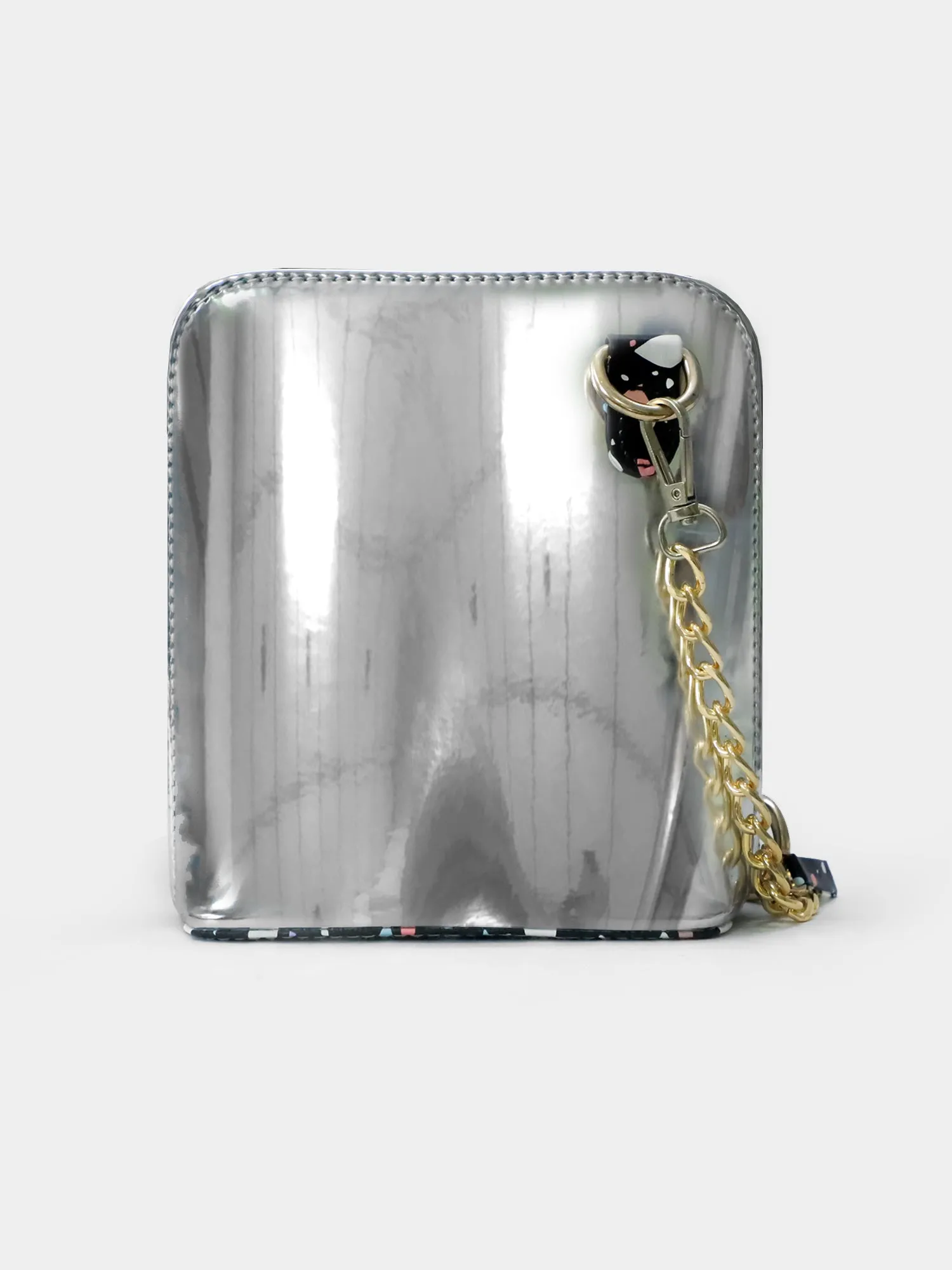 Cosmo Caravan Black & Silver Printed Crossbody Bag | Modern Myth