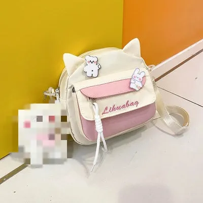 Cute Contrast Crossbody Bag