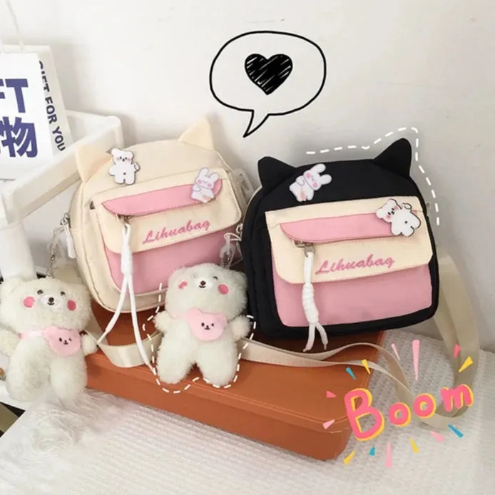 Cute Contrast Crossbody Bag