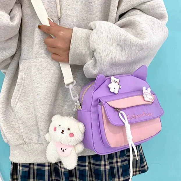 Cute Contrast Crossbody Bag