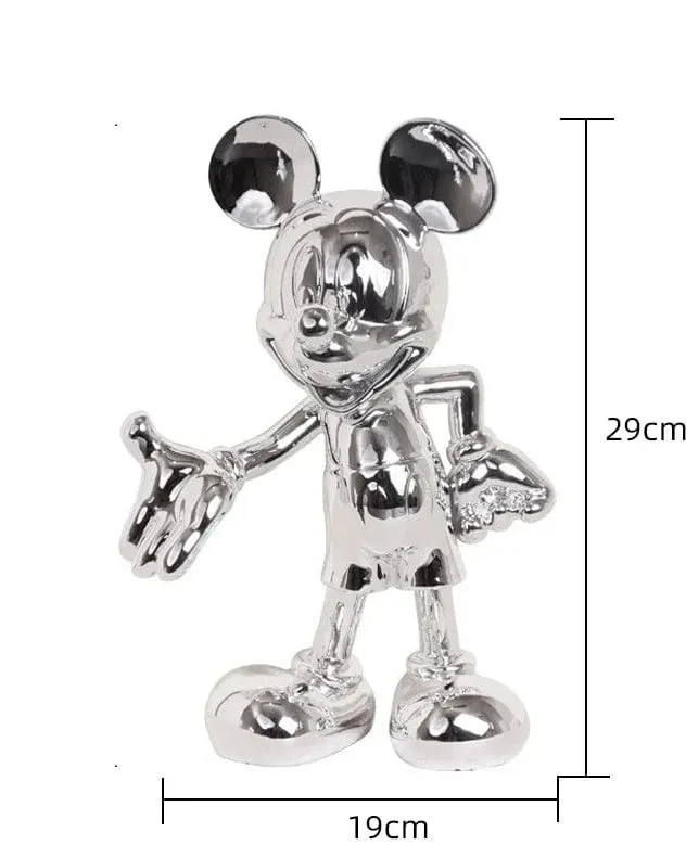 Cute Mickey Mouse Doll Statue | Modern Home Décor for Office, Desk, Cabinet, Coffee Table, Bedroom, and Children's Room