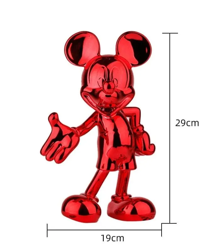 Cute Mickey Mouse Doll Statue | Modern Home Décor for Office, Desk, Cabinet, Coffee Table, Bedroom, and Children's Room