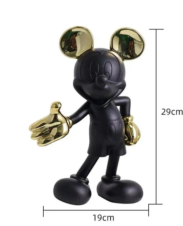 Cute Mickey Mouse Doll Statue | Modern Home Décor for Office, Desk, Cabinet, Coffee Table, Bedroom, and Children's Room