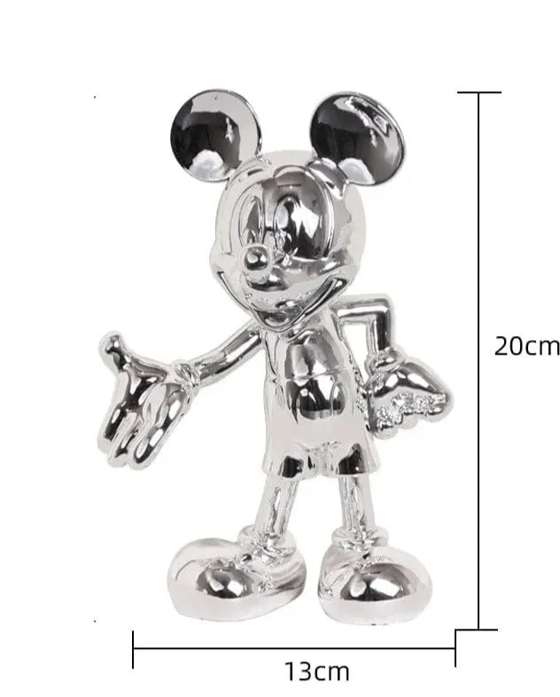 Cute Mickey Mouse Doll Statue | Modern Home Décor for Office, Desk, Cabinet, Coffee Table, Bedroom, and Children's Room