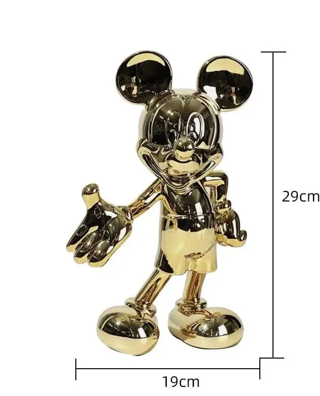 Cute Mickey Mouse Doll Statue | Modern Home Décor for Office, Desk, Cabinet, Coffee Table, Bedroom, and Children's Room