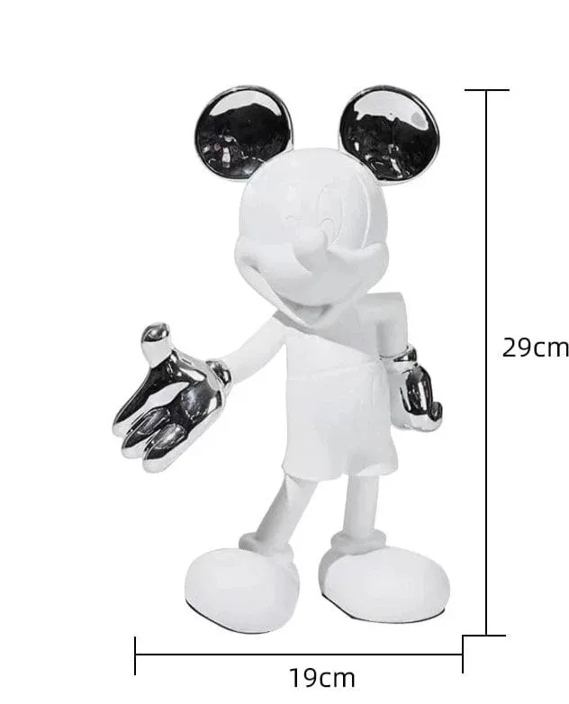 Cute Mickey Mouse Doll Statue | Modern Home Décor for Office, Desk, Cabinet, Coffee Table, Bedroom, and Children's Room