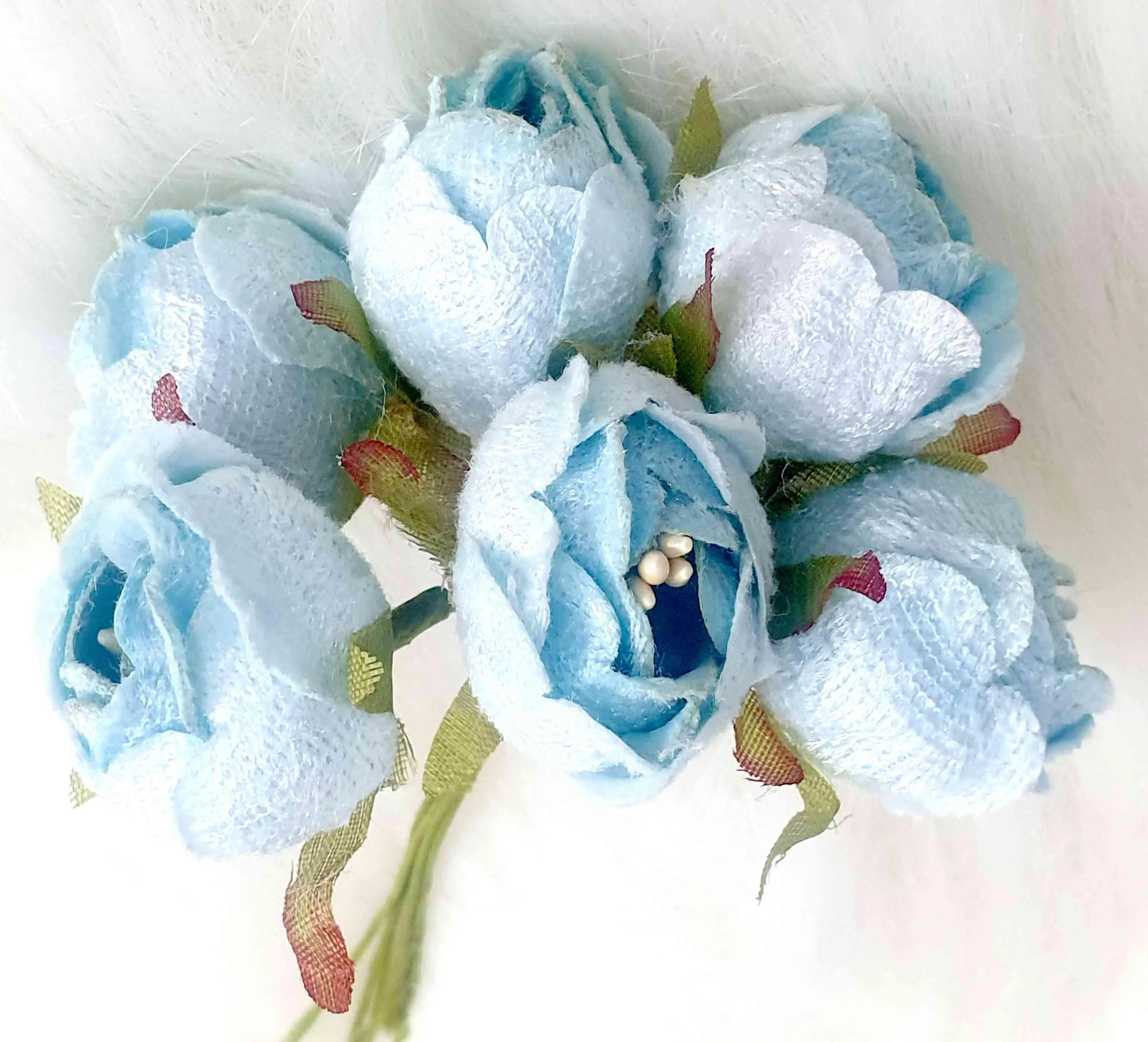 Decorative Artificial Tahitian Treasure Fabric Flower for Party Decor Gifts Craft or Textile - 11026