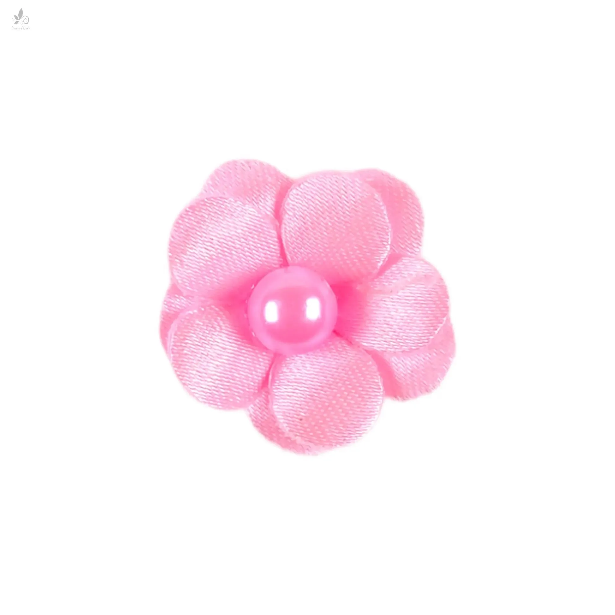 Decorative Moti Sain Fabric Flower for Trousseau Decoration Craft or Textile, 100 Pcs - Design 145