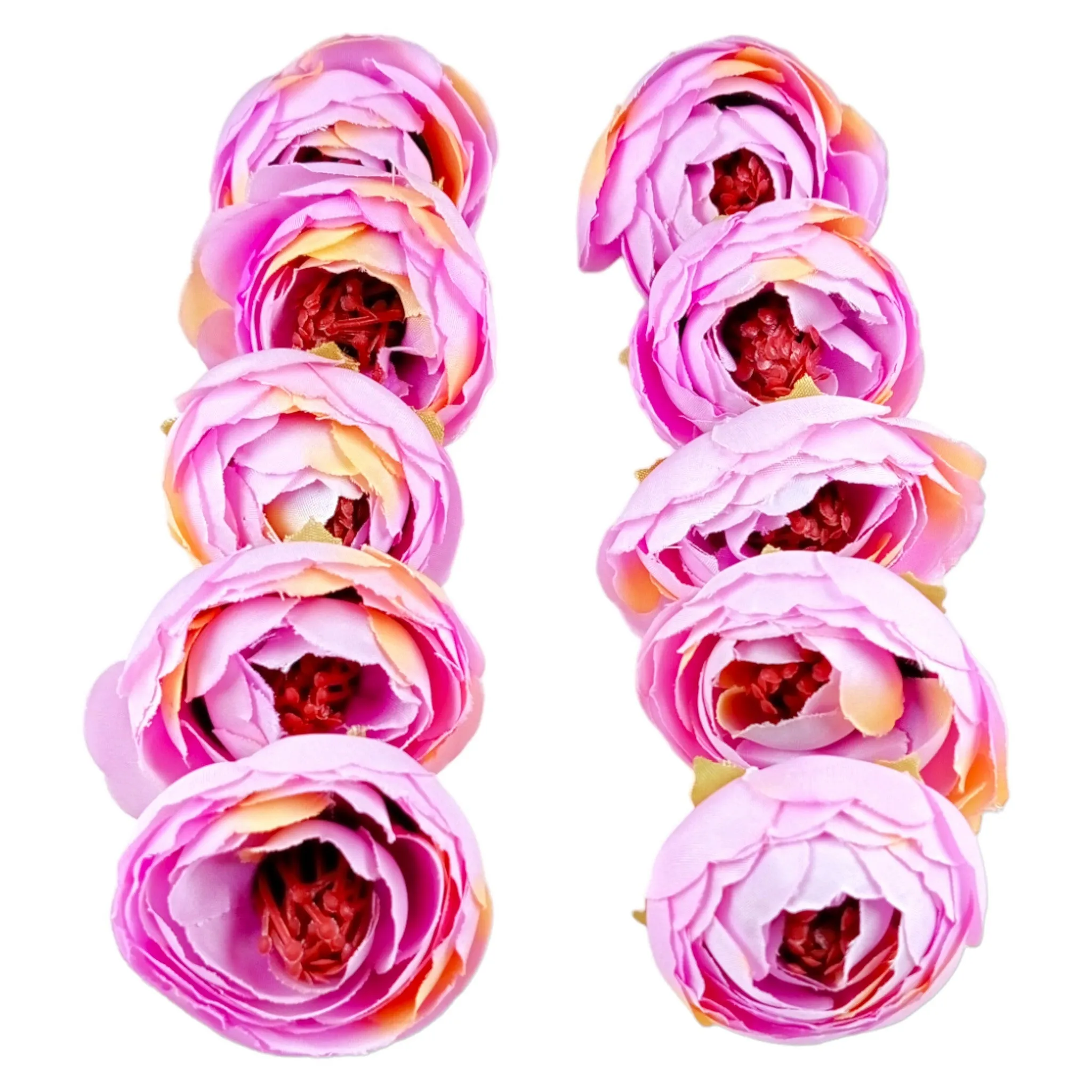 Decorative Peony Fabric Flower Heads for Trousseau Decoration Craft or Textile - Design 144