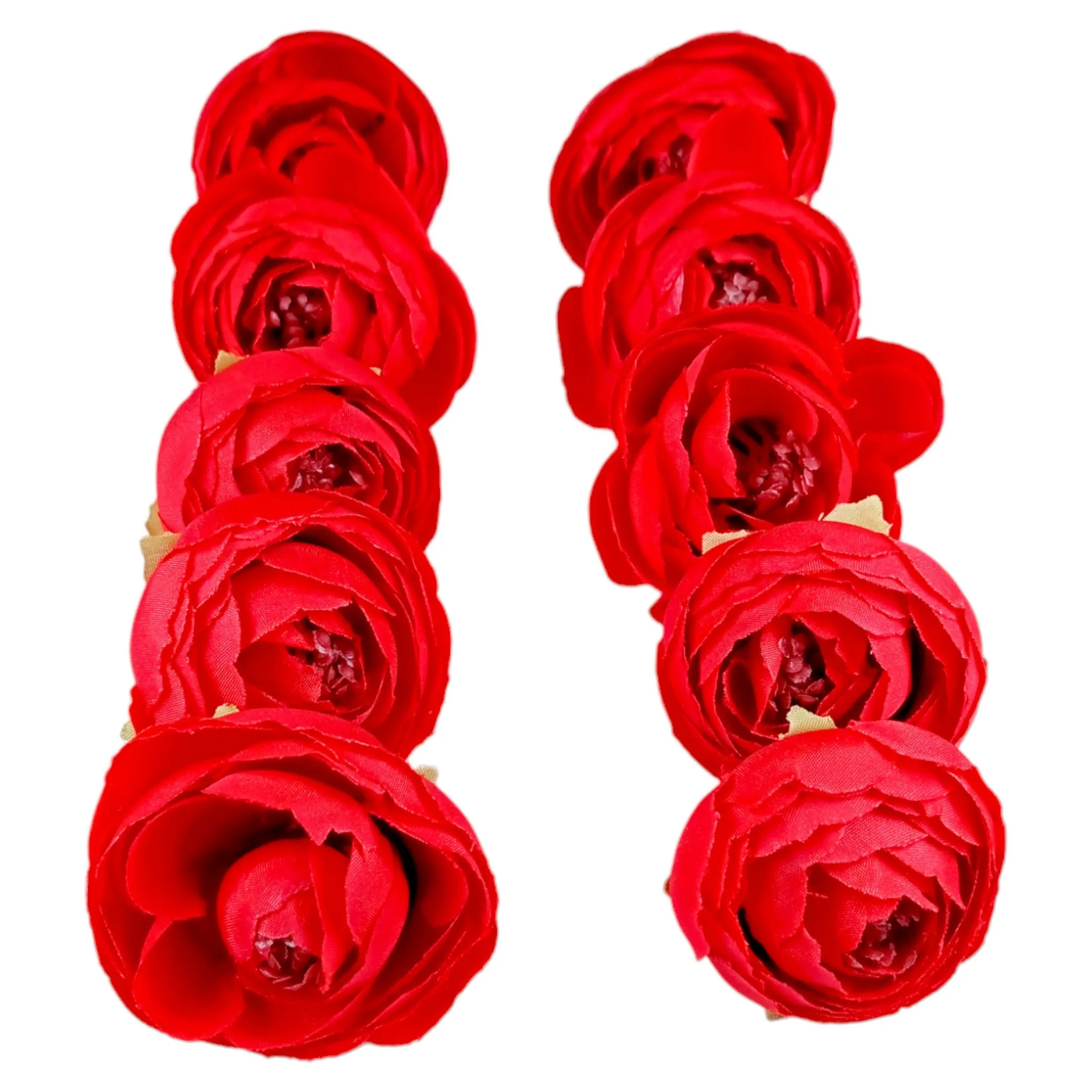 Decorative Peony Fabric Flower Heads for Trousseau Decoration Craft or Textile - Design 144