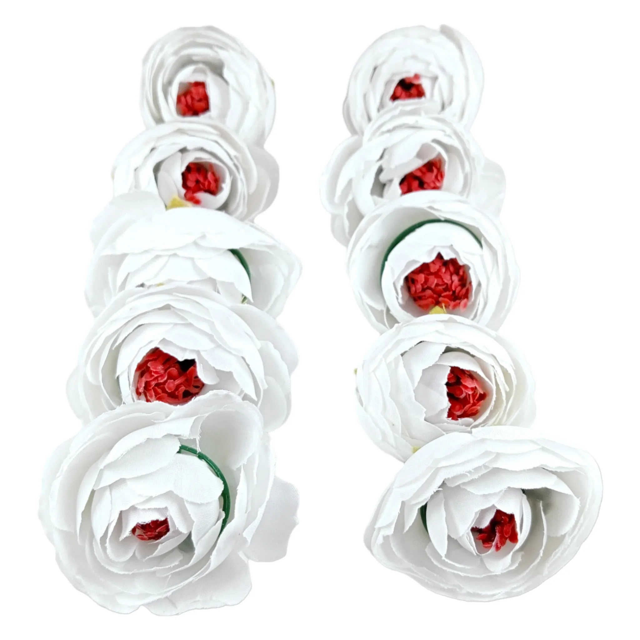Decorative Peony Fabric Flower Heads for Trousseau Decoration Craft or Textile - Design 144