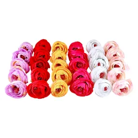 Decorative Peony Fabric Flower Heads for Trousseau Decoration Craft or Textile - Design 144