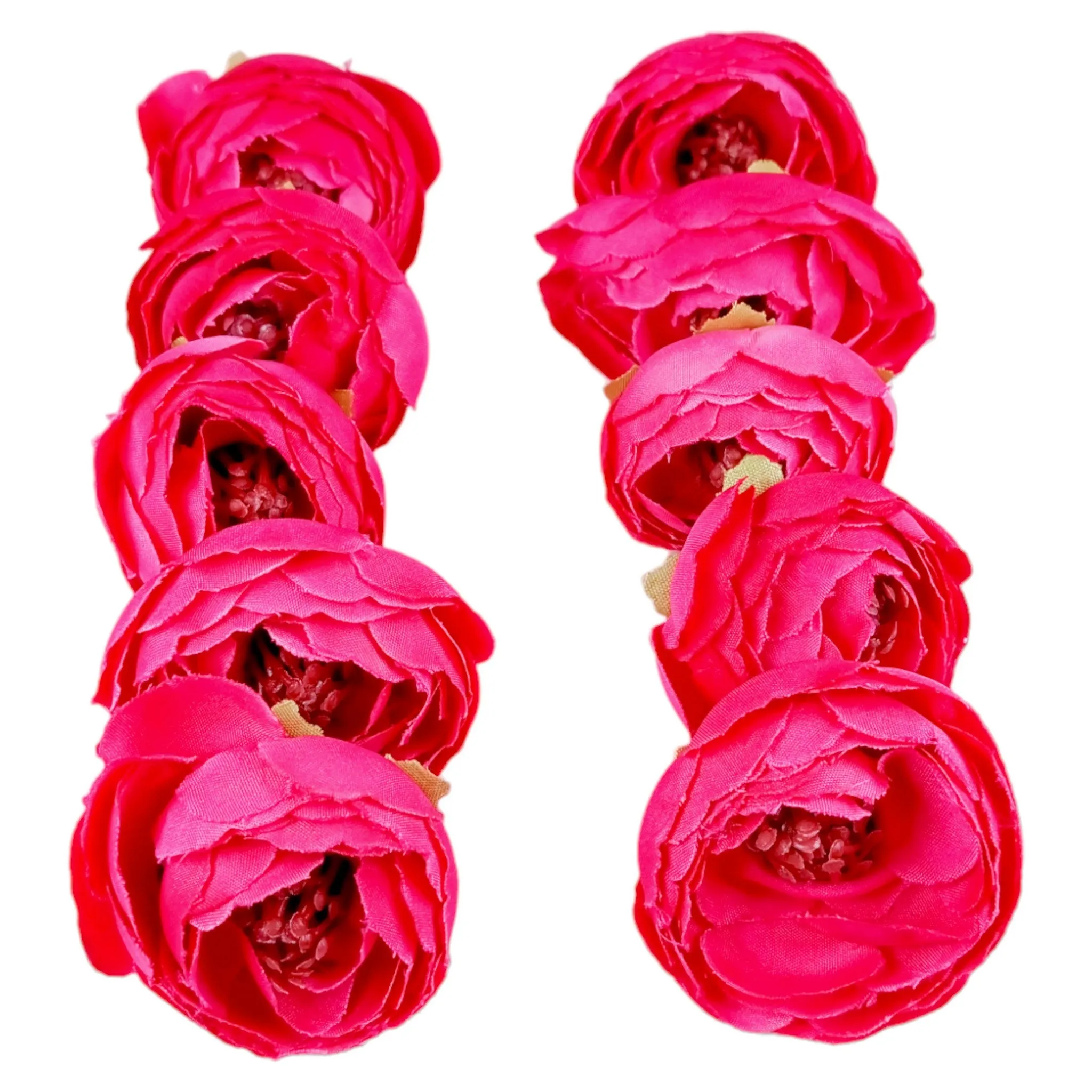 Decorative Peony Fabric Flower Heads for Trousseau Decoration Craft or Textile - Design 144