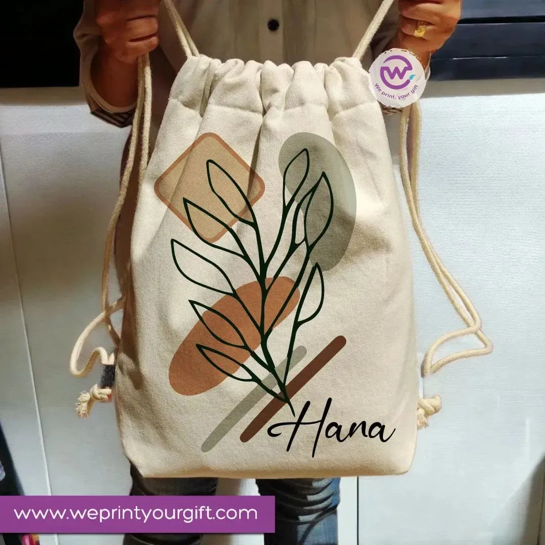 Drawstring Bag -Line art