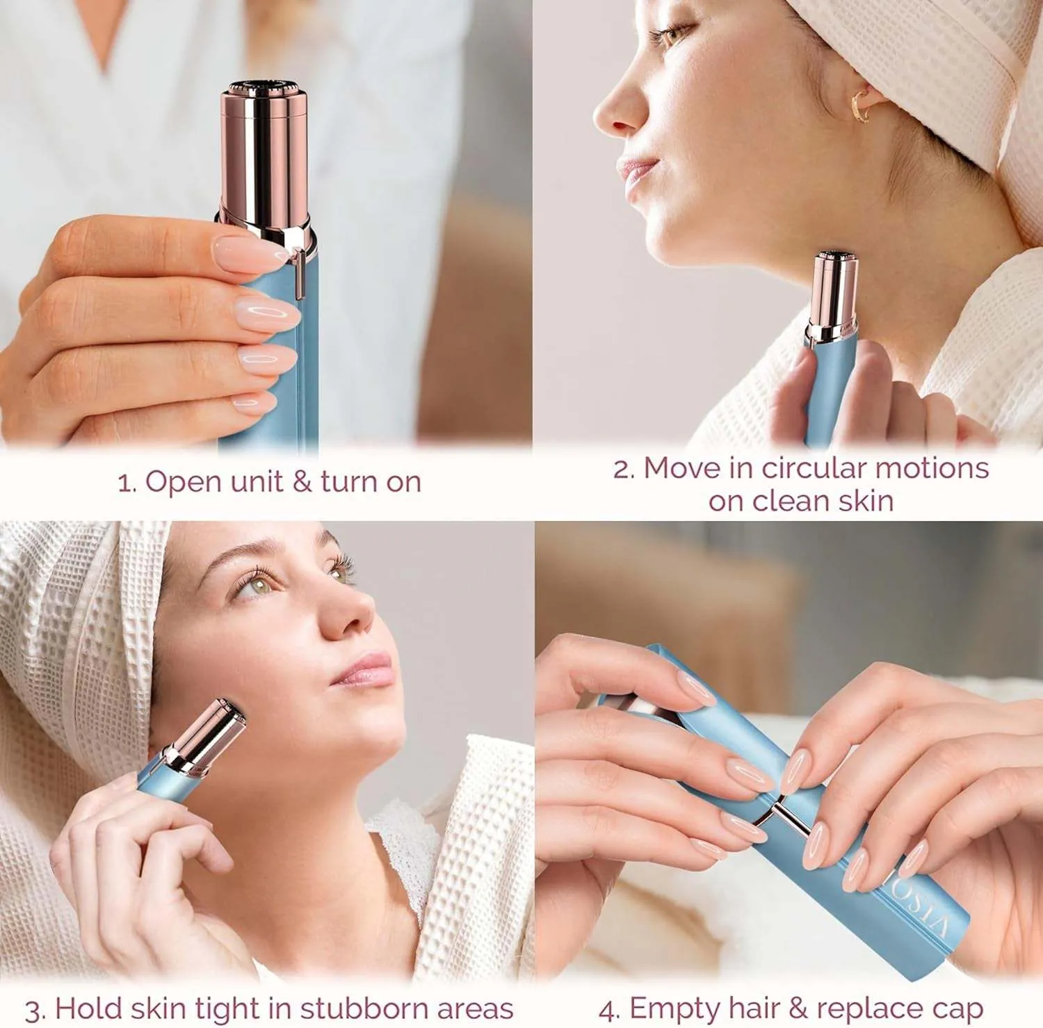 Electric Facial Hair Removal Razor for Women