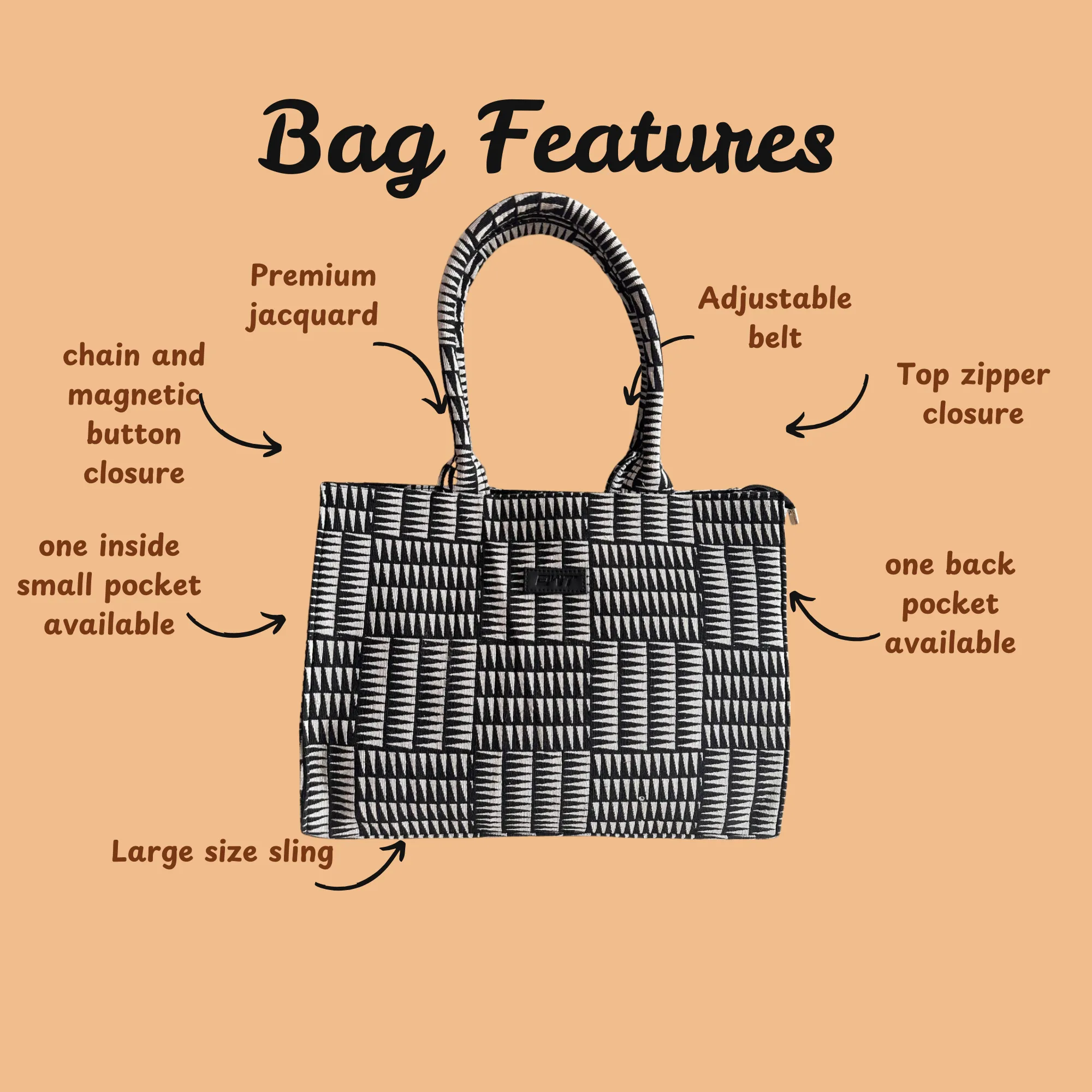 EMMY BOX TOTE BAGM - D4
