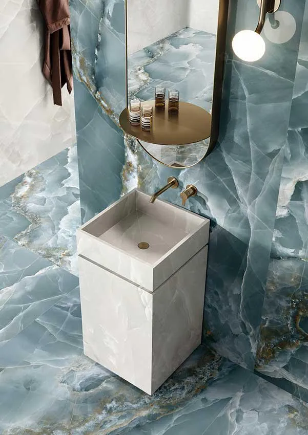 Emporio Green Onyx Large-Format Porcelain Tile 24x48