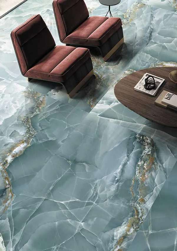 Emporio Green Onyx Large-Format Porcelain Tile 24x48
