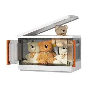 Foldable Transparent  Cupboard for Storage Organizer
